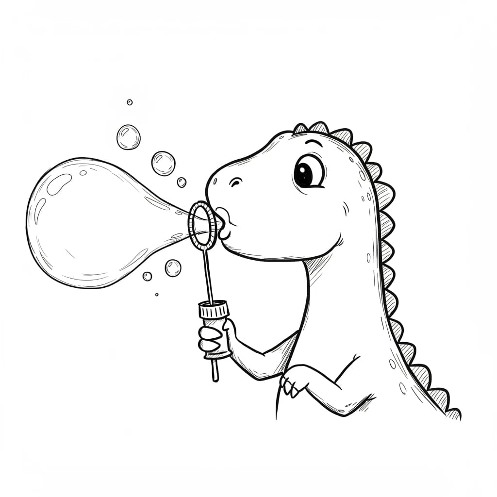 Desenho de Dinossauro para Colorir