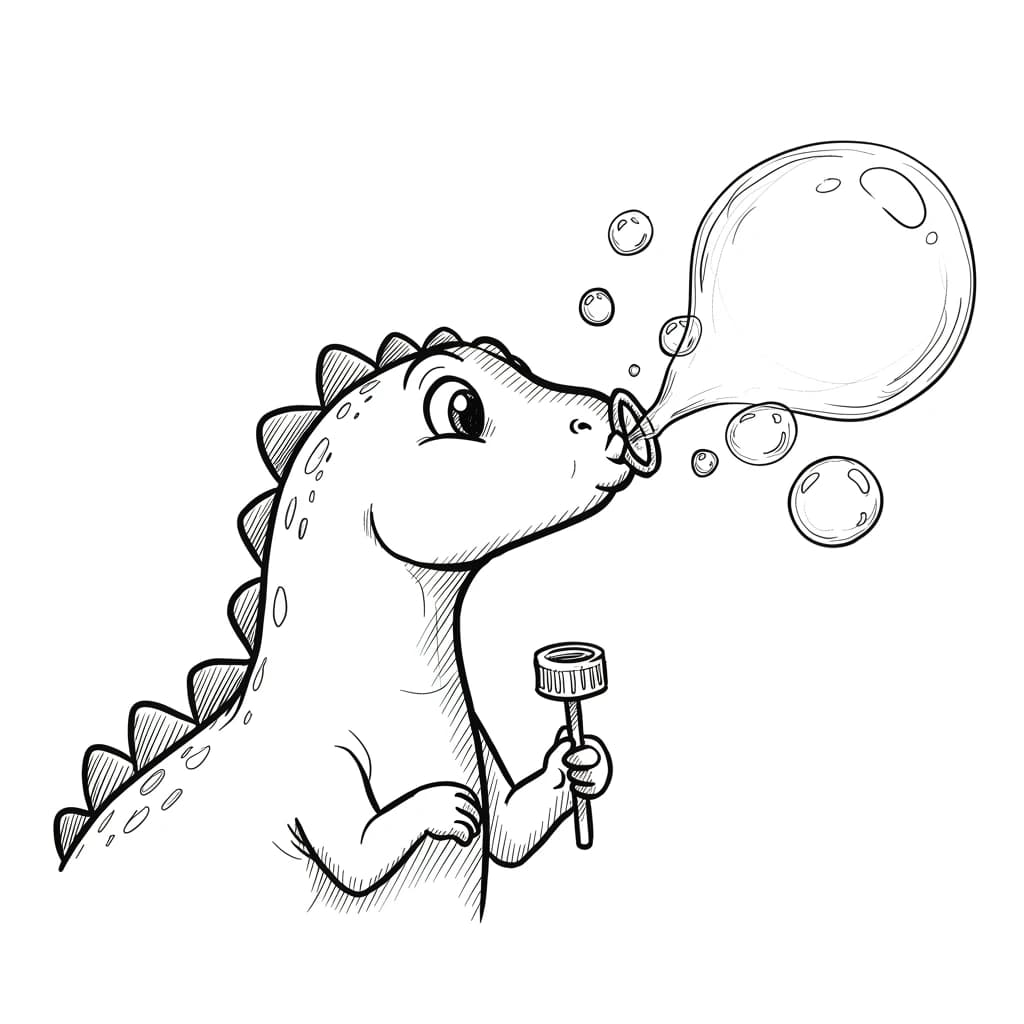 Desenho de Dinossauro para Colorir