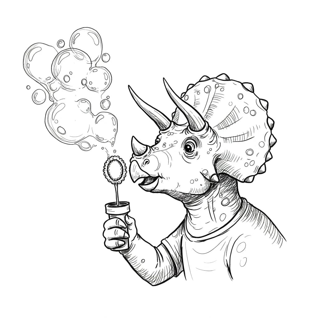 Desenho de Dinossauro para Colorir