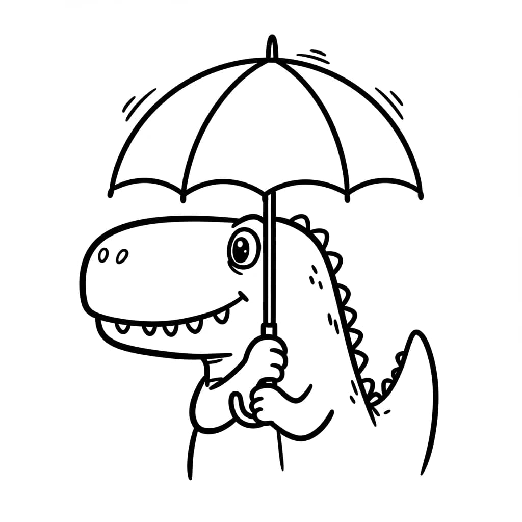 Desenho de Dinossauro para Colorir
