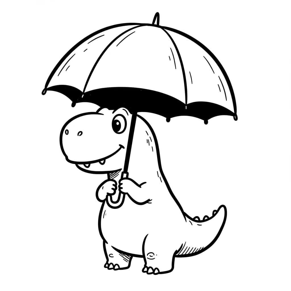Desenho de Dinossauro para Colorir