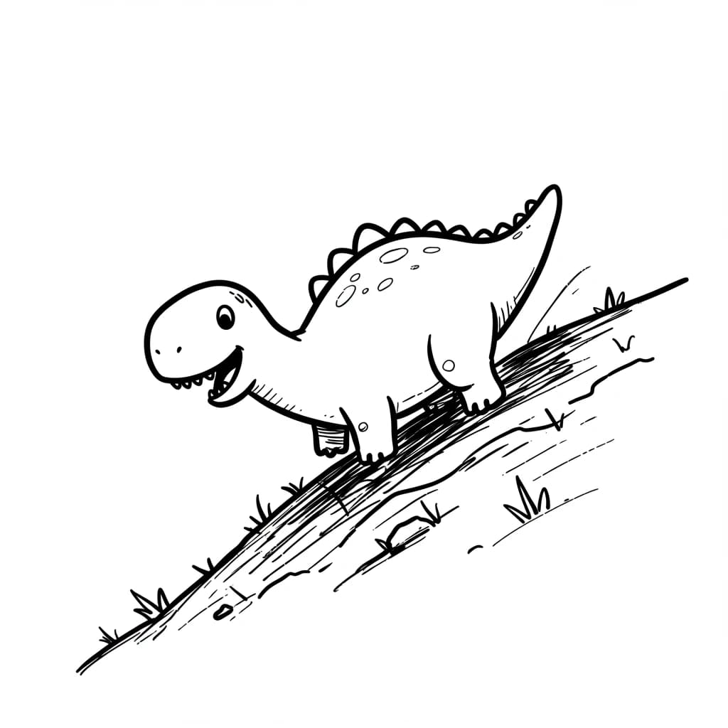 Desenho de Dinossauro para Colorir
