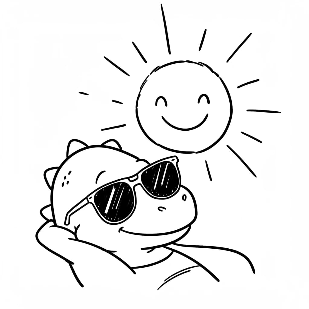 Desenho de Dinossauro para Colorir