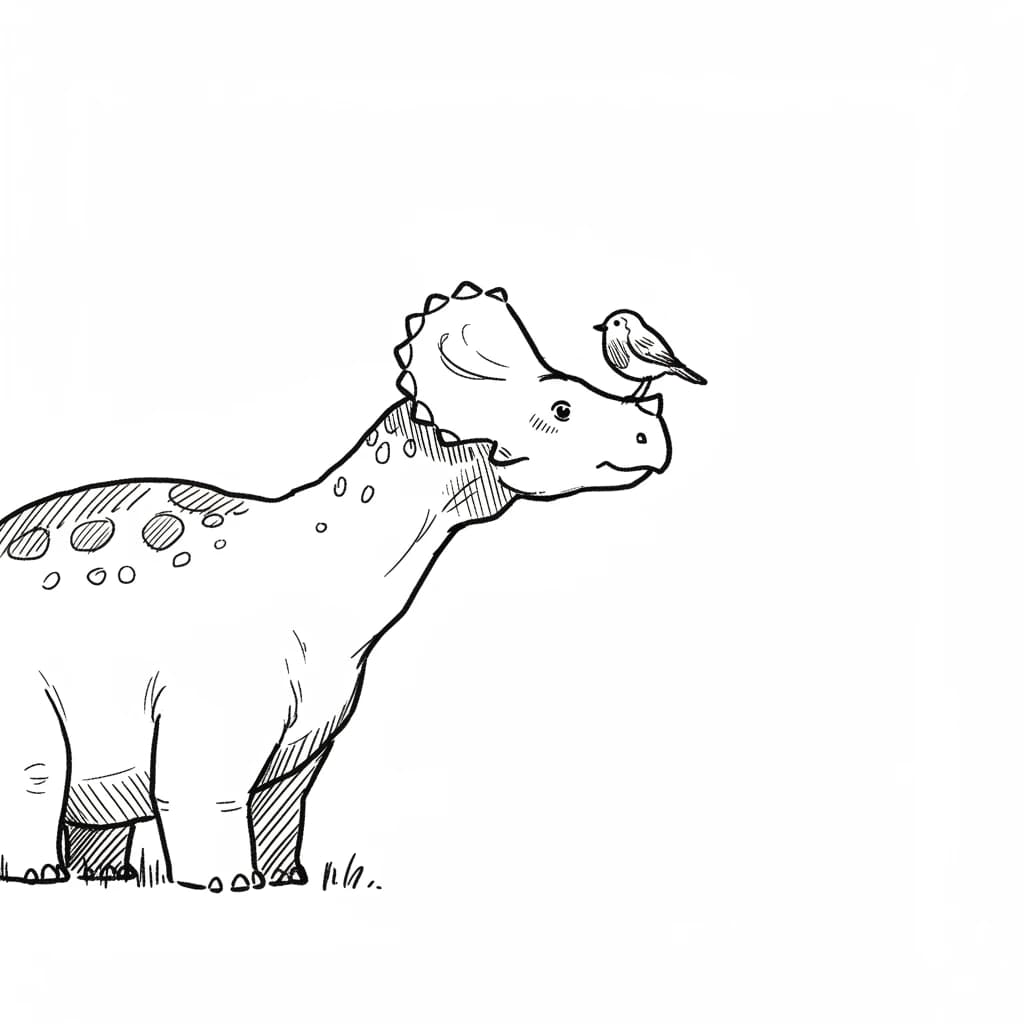 Desenho de Dinossauro para Colorir