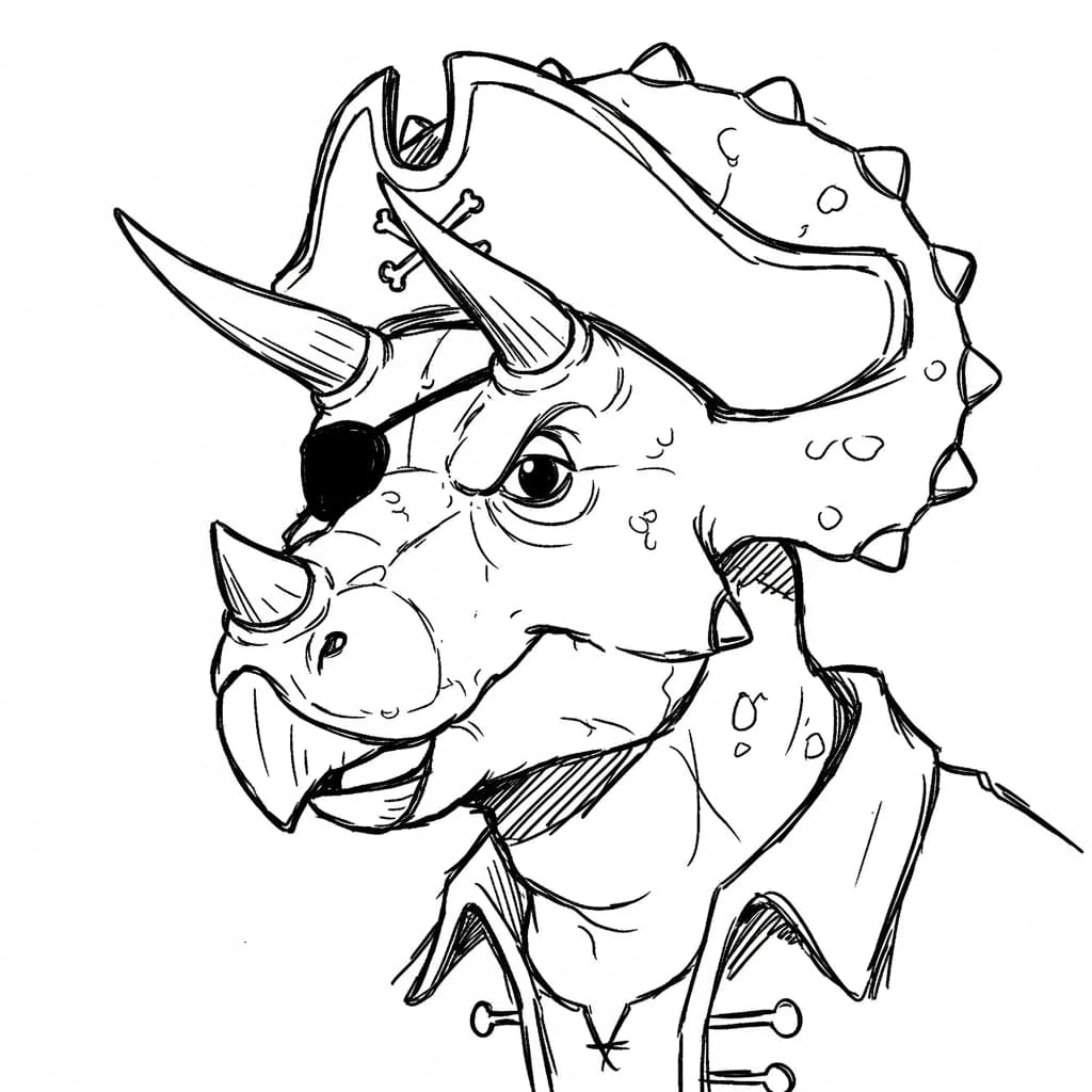 Desenho de Dinossauro para Colorir