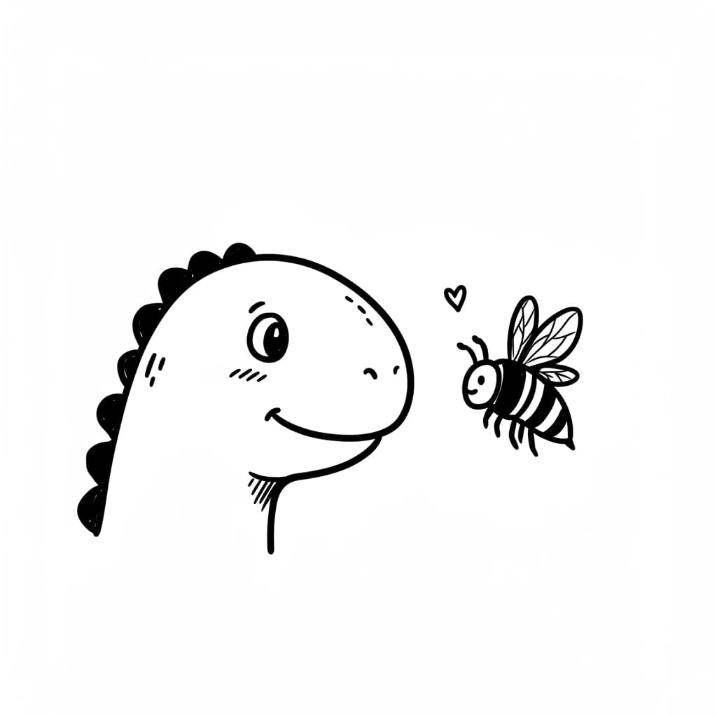 Desenho de Dinossauro para Colorir