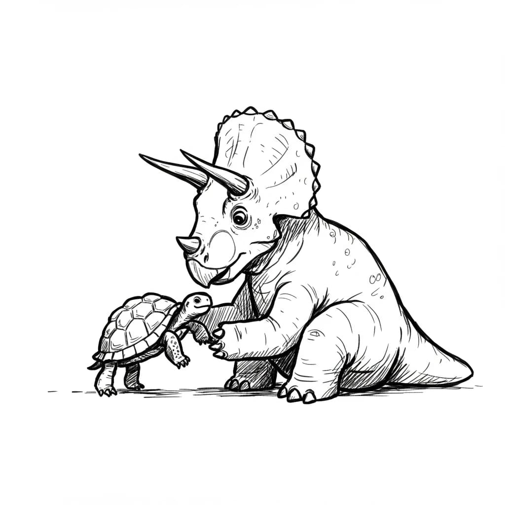 Desenho de Dinossauro para Colorir