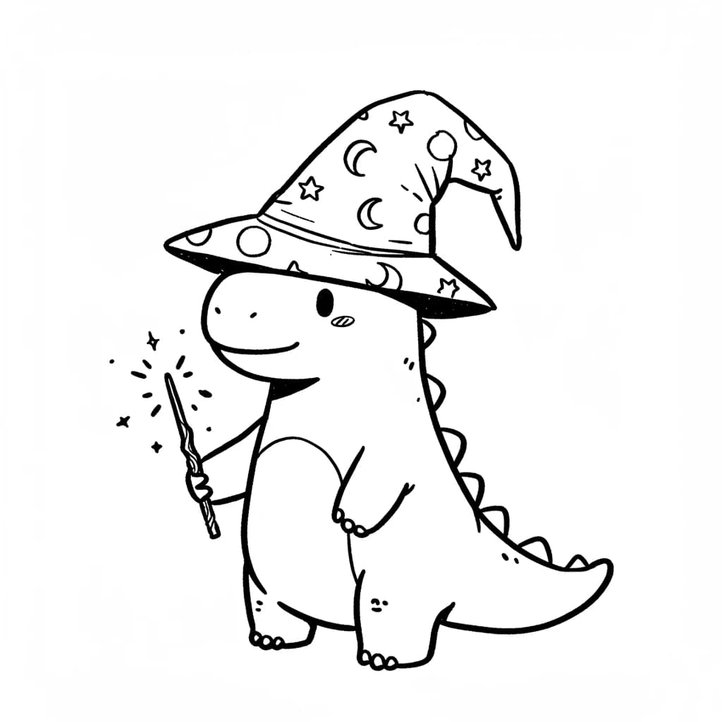 Desenho de Dinossauro para Colorir