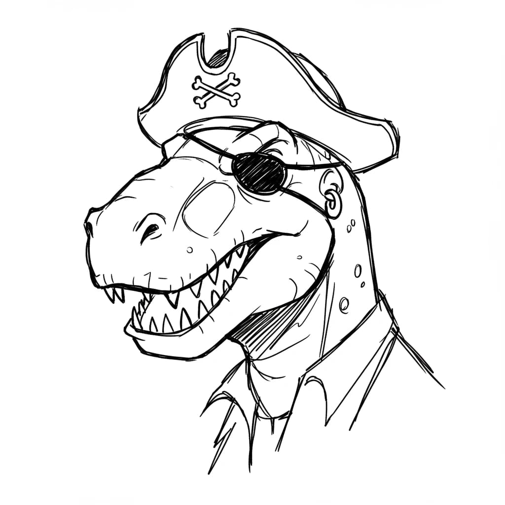 Desenho de Dinossauro para Colorir