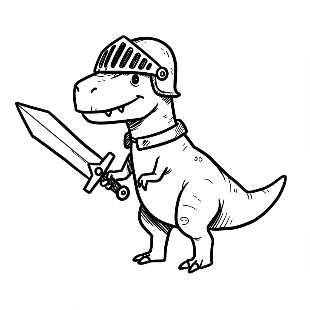 Desenho de Dinossauro para Colorir