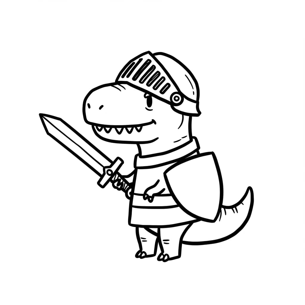 Desenho de Dinossauro para Colorir