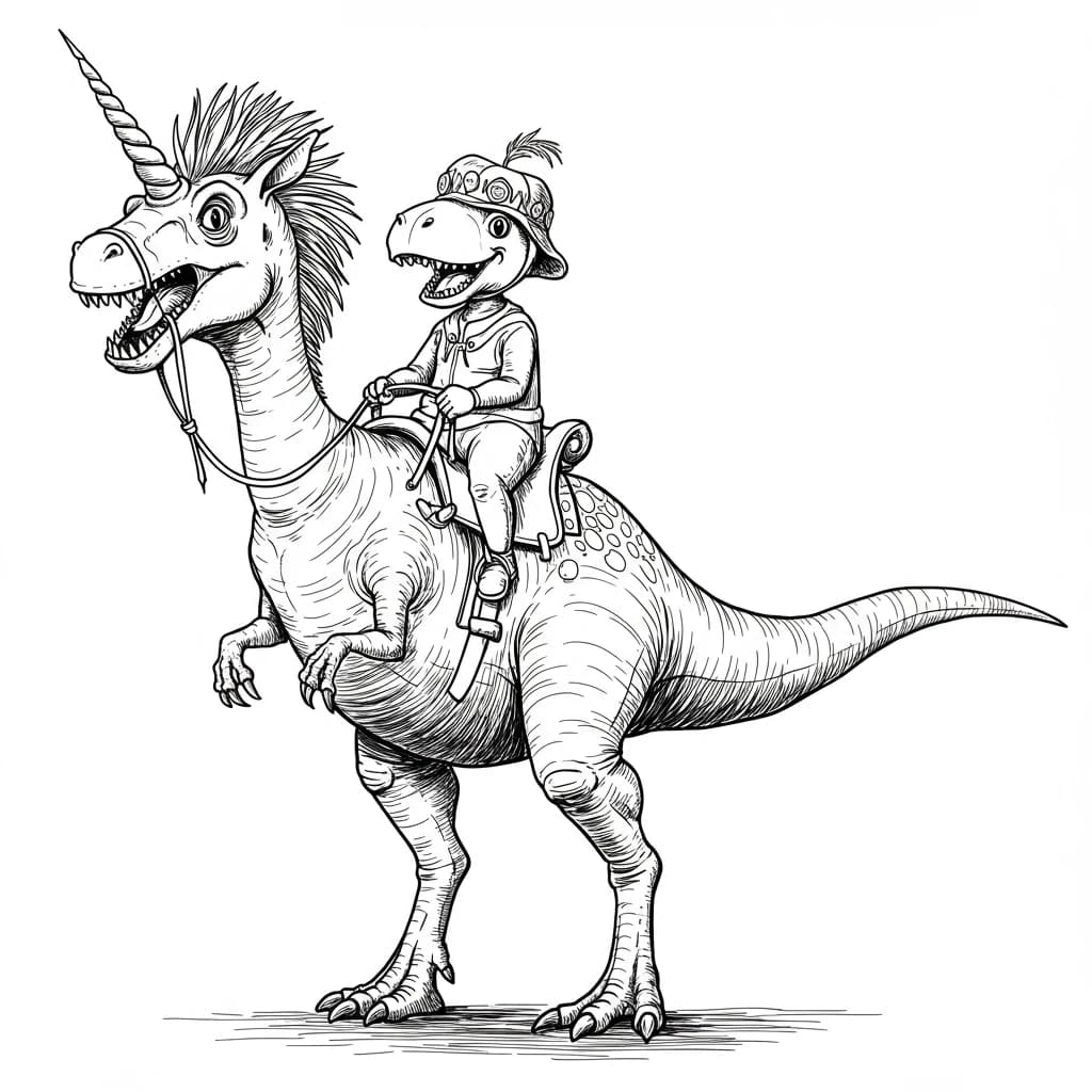 Desenho de Dinossauro para Colorir