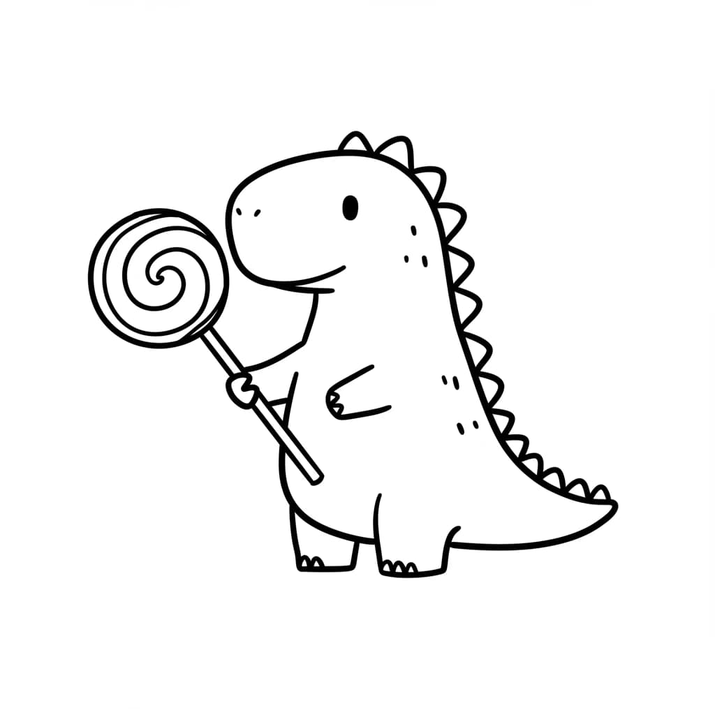 Desenho de Dinossauro para Colorir