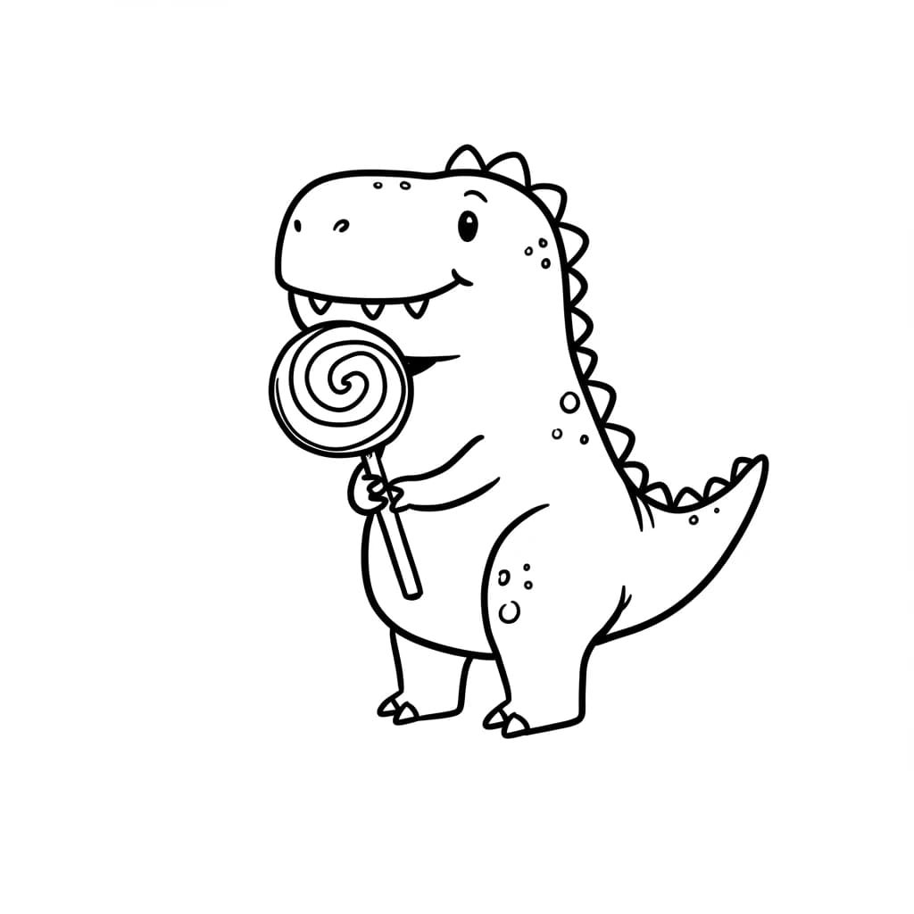 Desenho de Dinossauro para Colorir