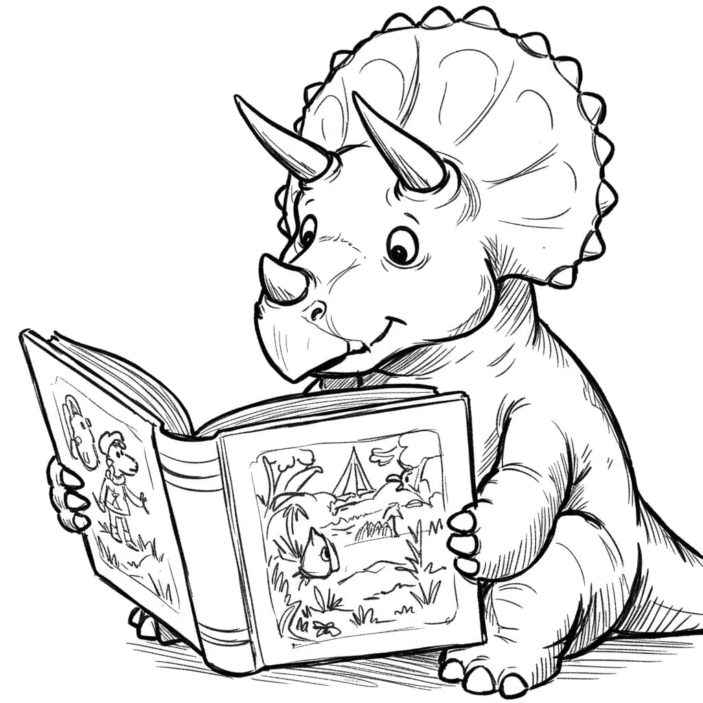 Desenho de Dinossauro para Colorir