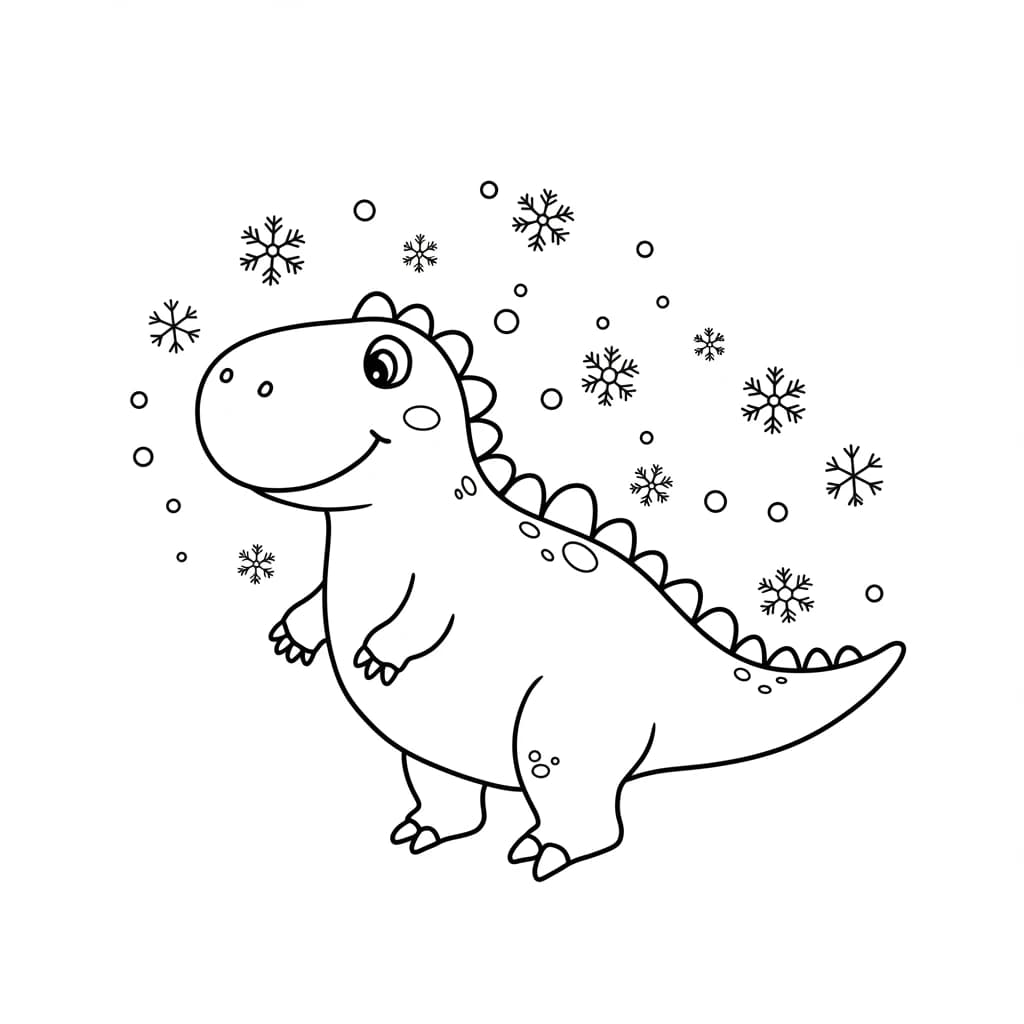 Desenho de Dinossauro para Colorir