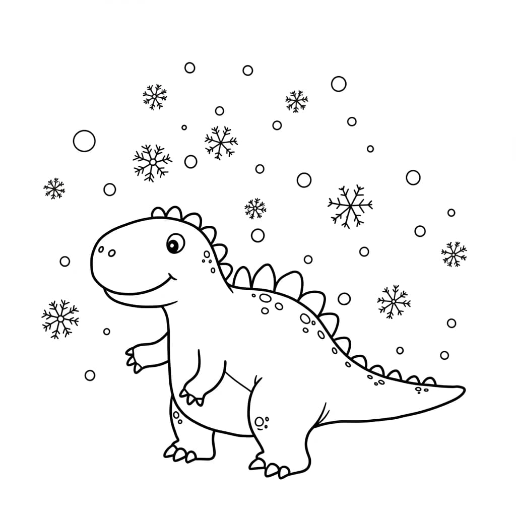 Desenho de Dinossauro para Colorir