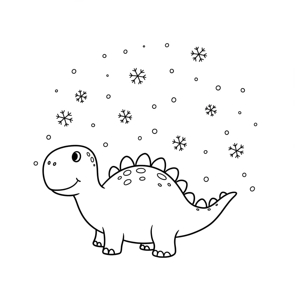Desenho de Dinossauro para Colorir