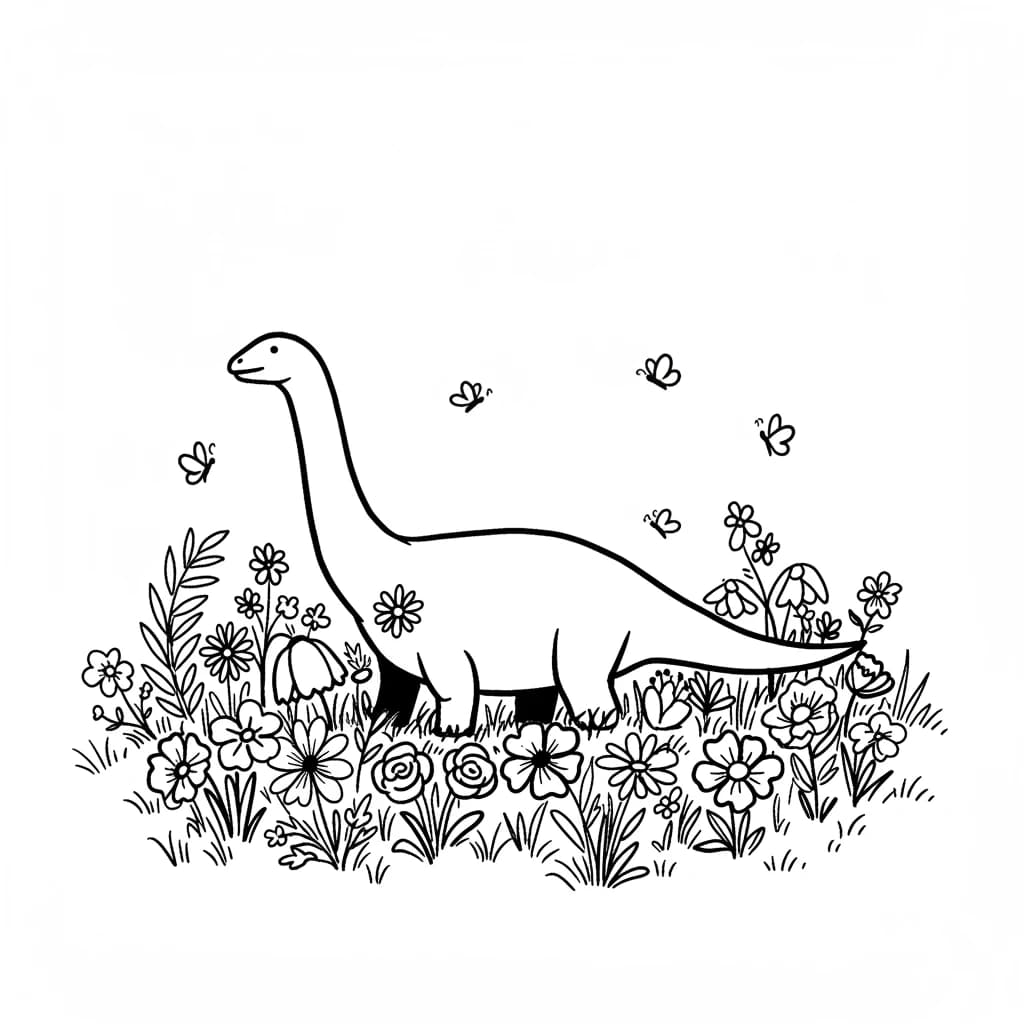 Desenho de Dinossauro para Colorir