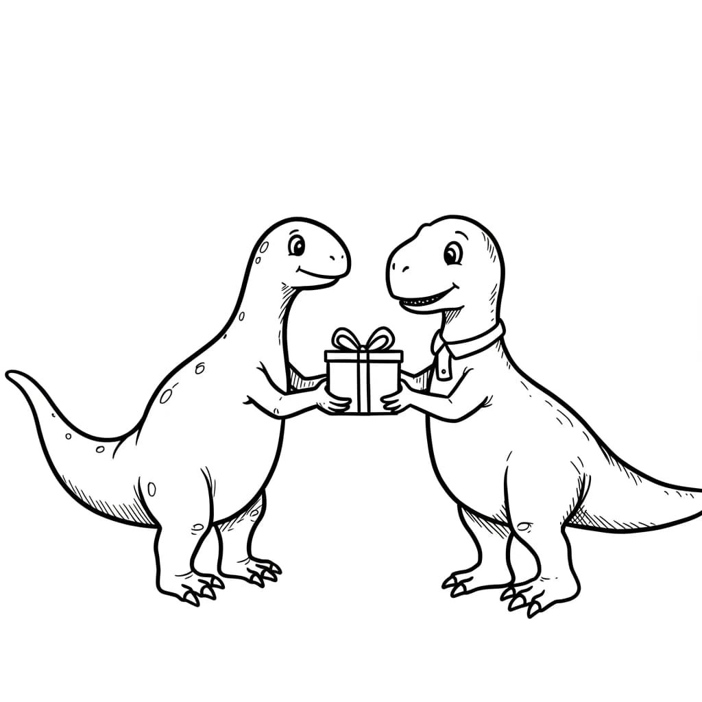 Desenho de Dinossauro para Colorir