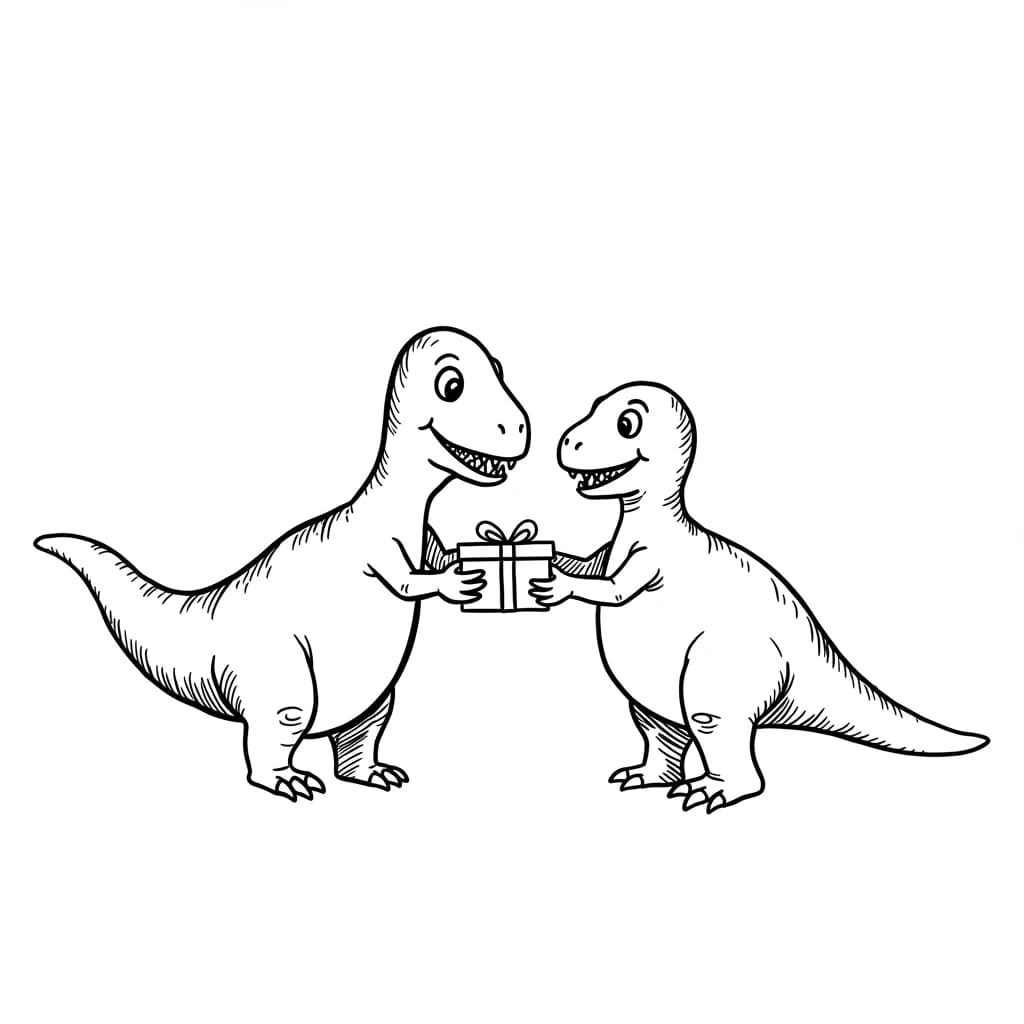 Desenho de Dinossauro para Colorir