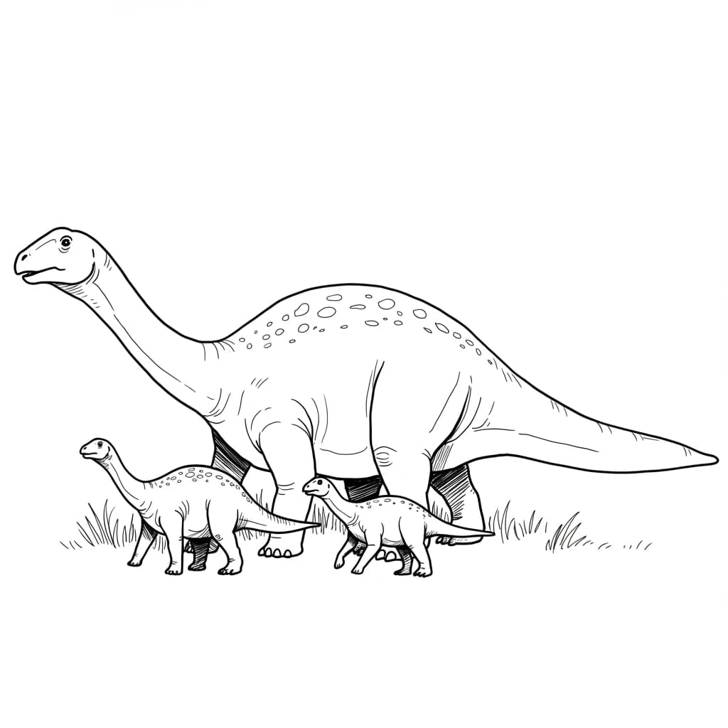 Desenho de Dinossauro para Colorir