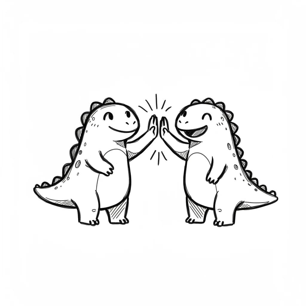 Desenho de Dinossauro para Colorir