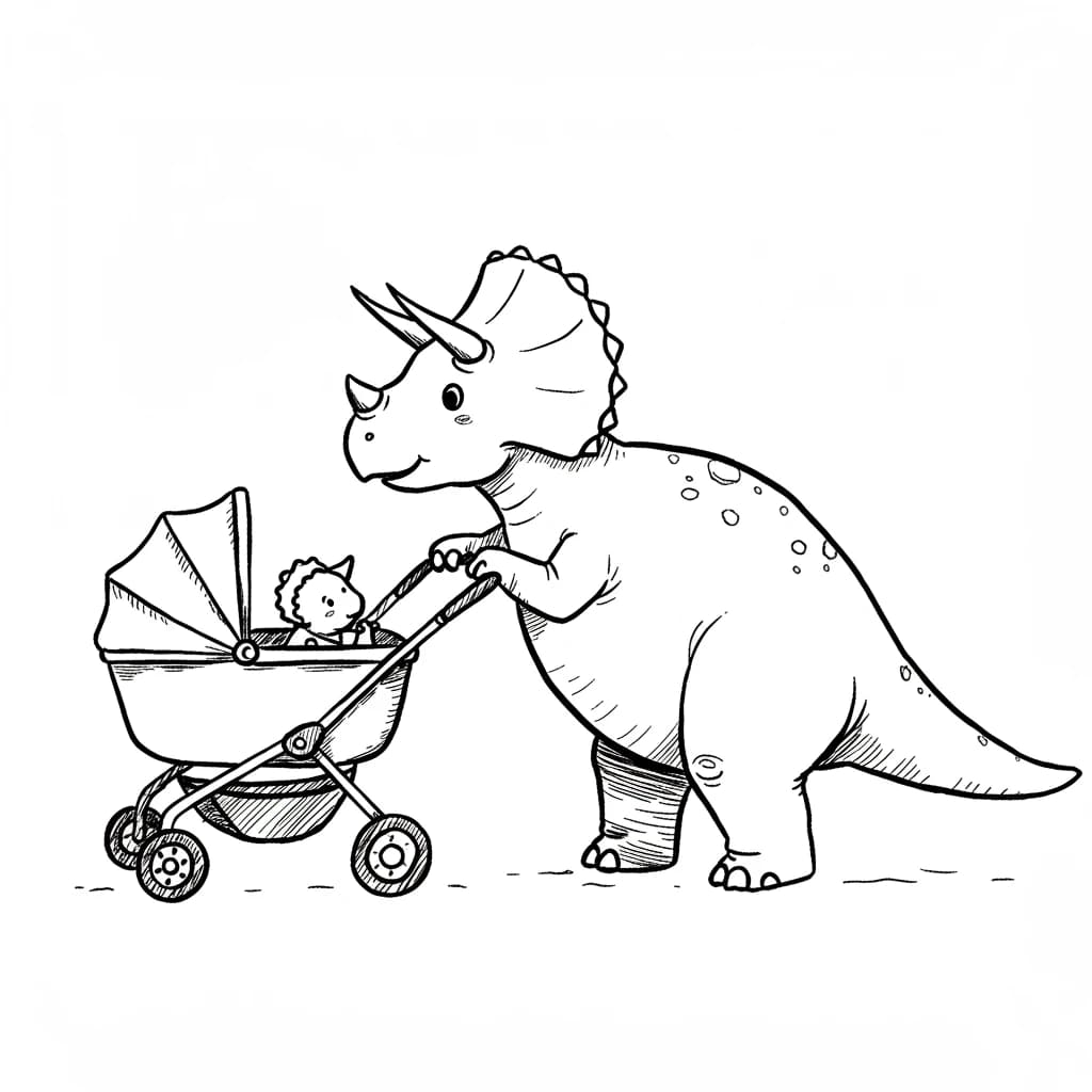 Desenho de Dinossauro para Colorir
