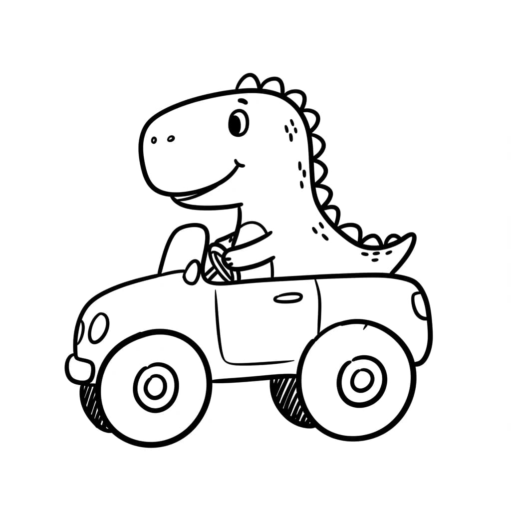 Desenho de Dinossauro para Colorir