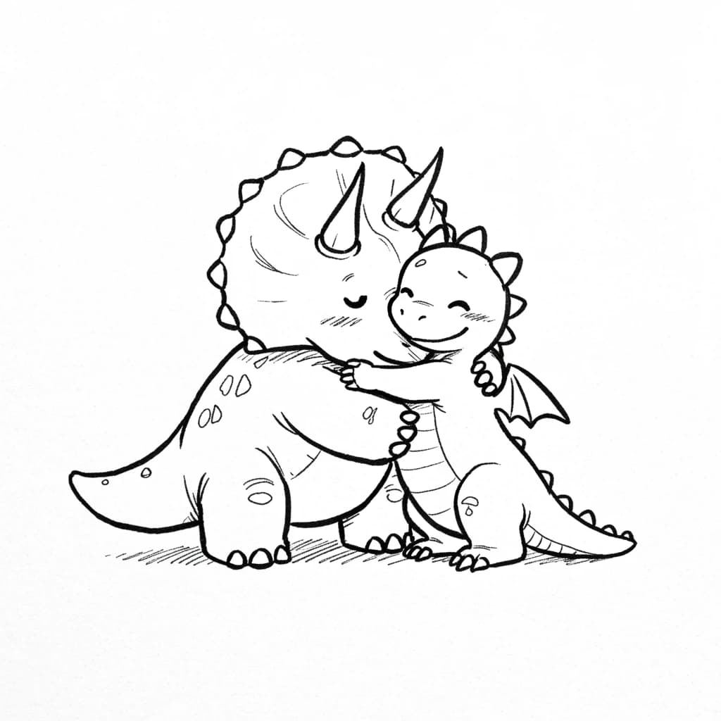 Desenho de Dinossauro para Colorir