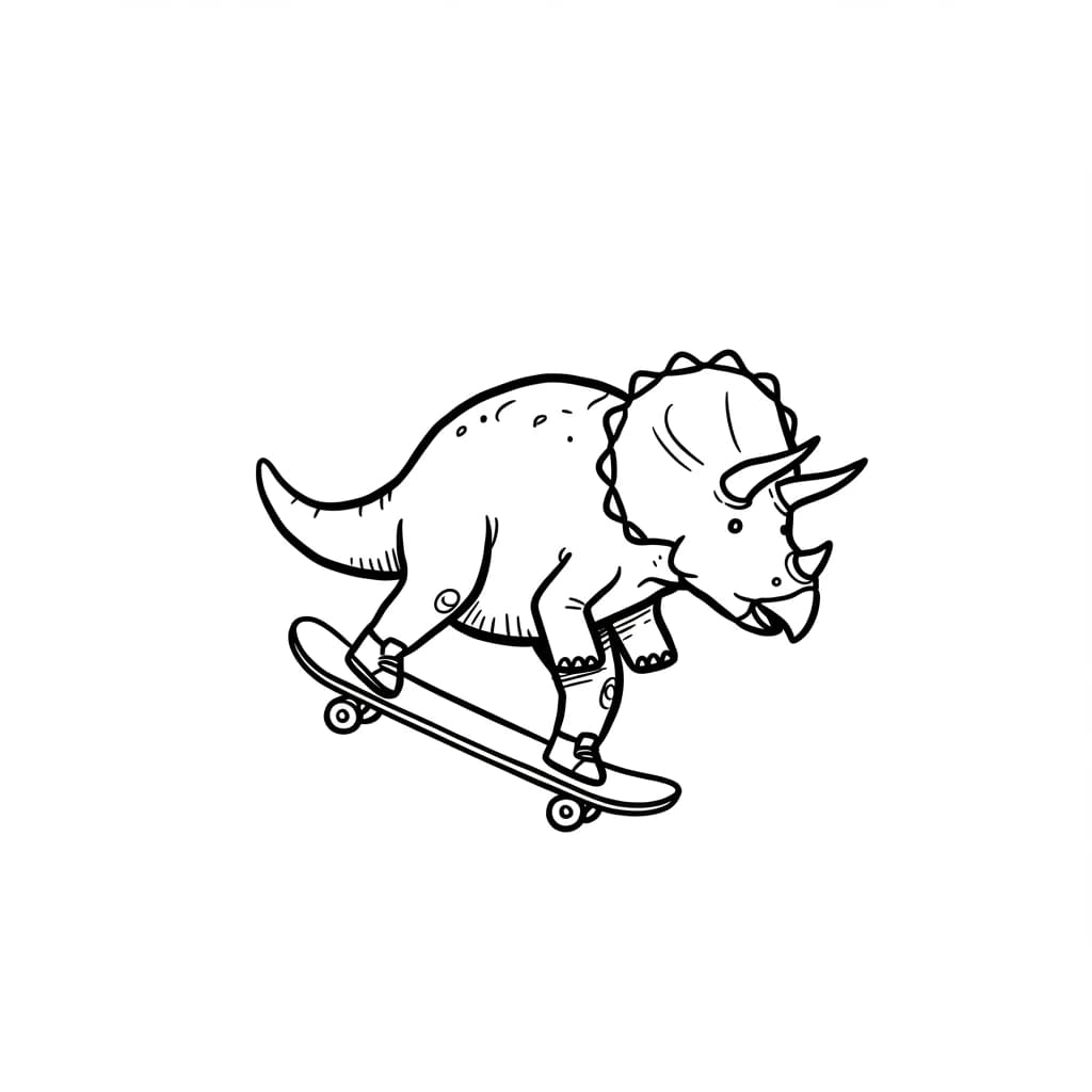 Desenho de Dinossauro para Colorir