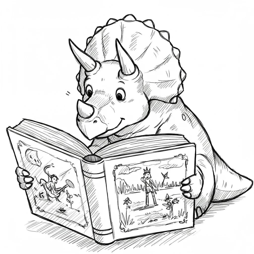 Desenho de Dinossauro para Colorir