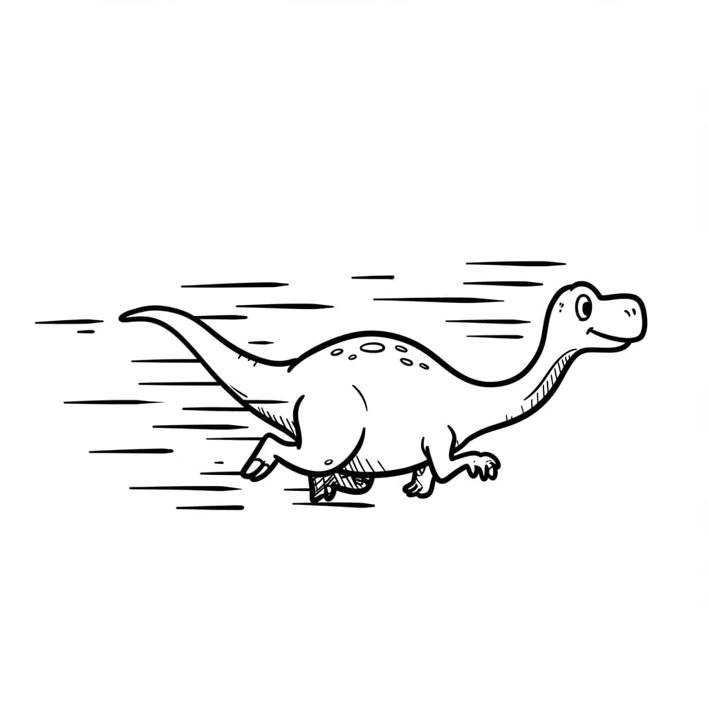 Desenho de Dinossauro para Colorir
