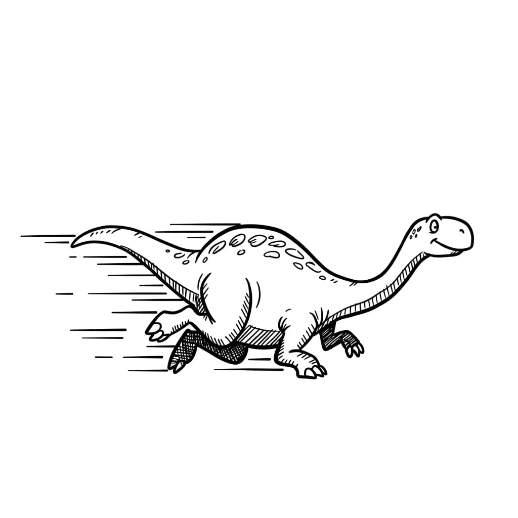 Desenho de Dinossauro para Colorir