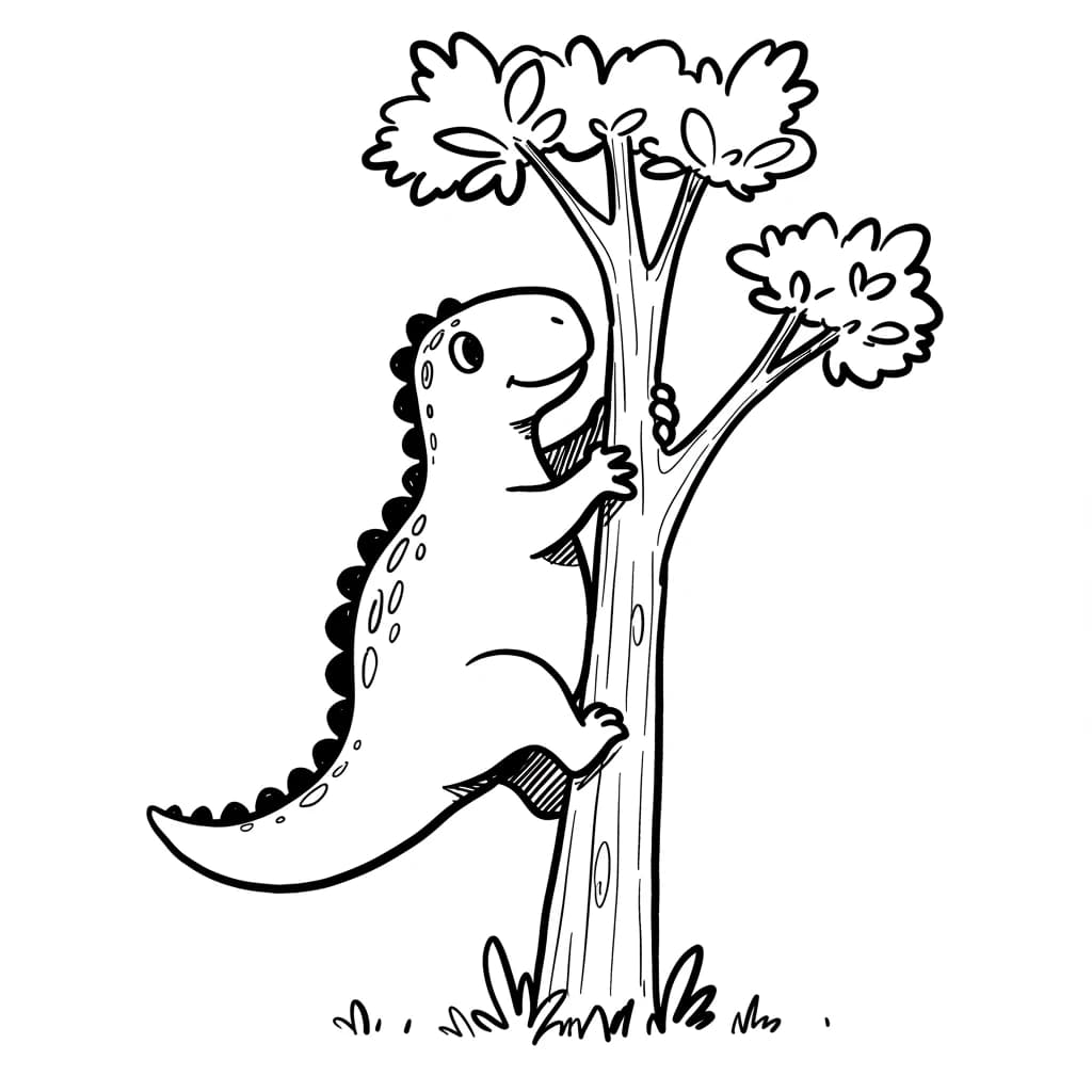 Desenho de Dinossauro para Colorir
