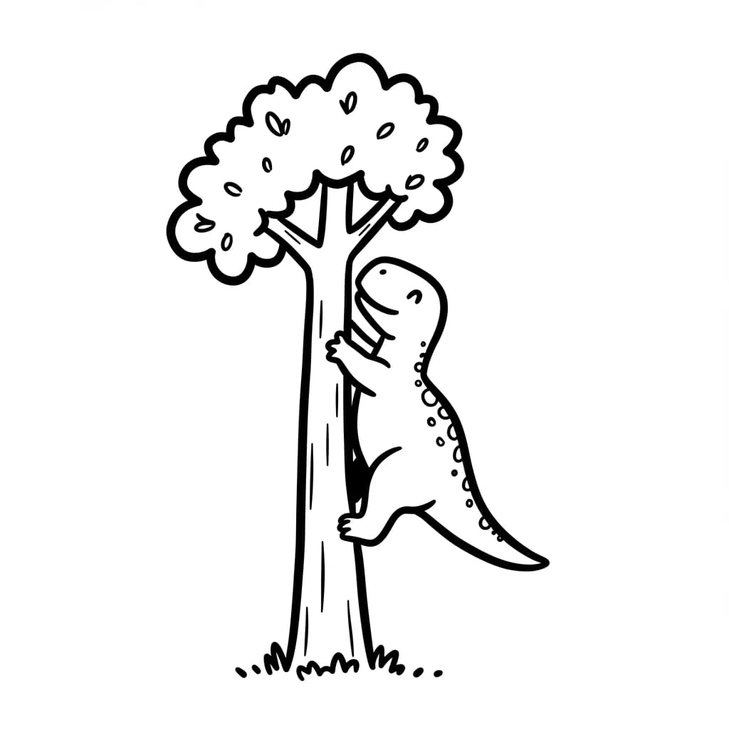Desenho de Dinossauro para Colorir