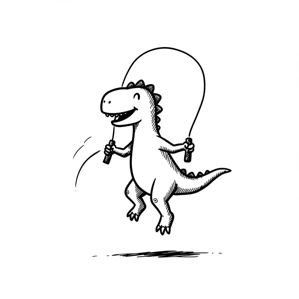 Desenho de Dinossauro para Colorir