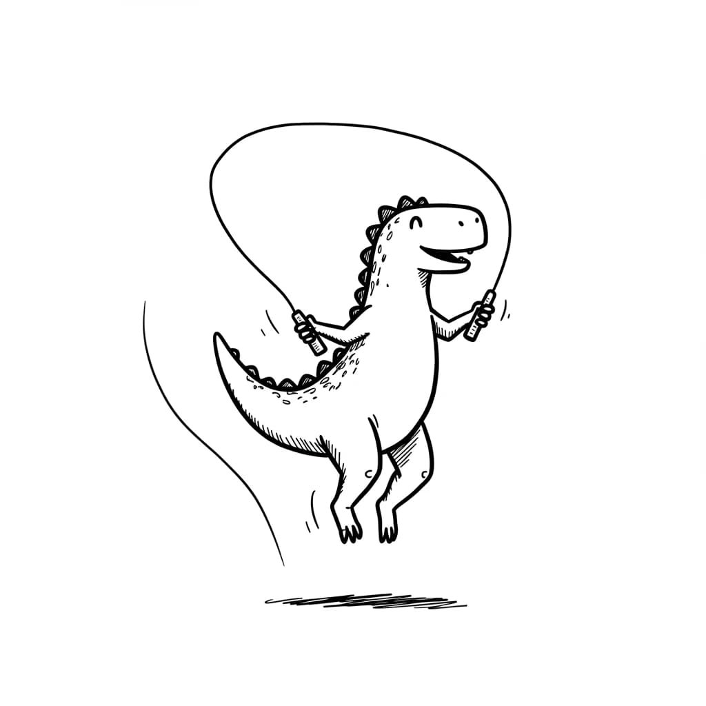 Desenho de Dinossauro para Colorir