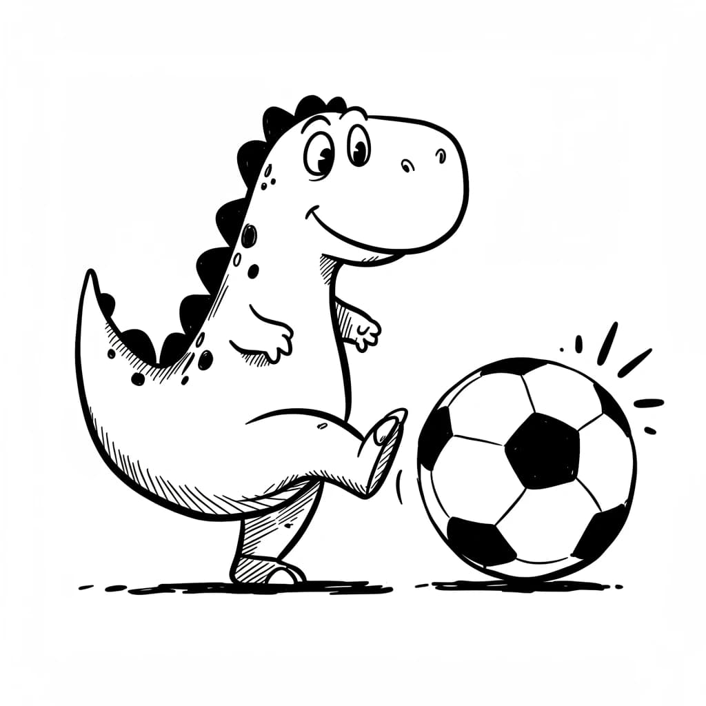 Desenho de Dinossauro para Colorir