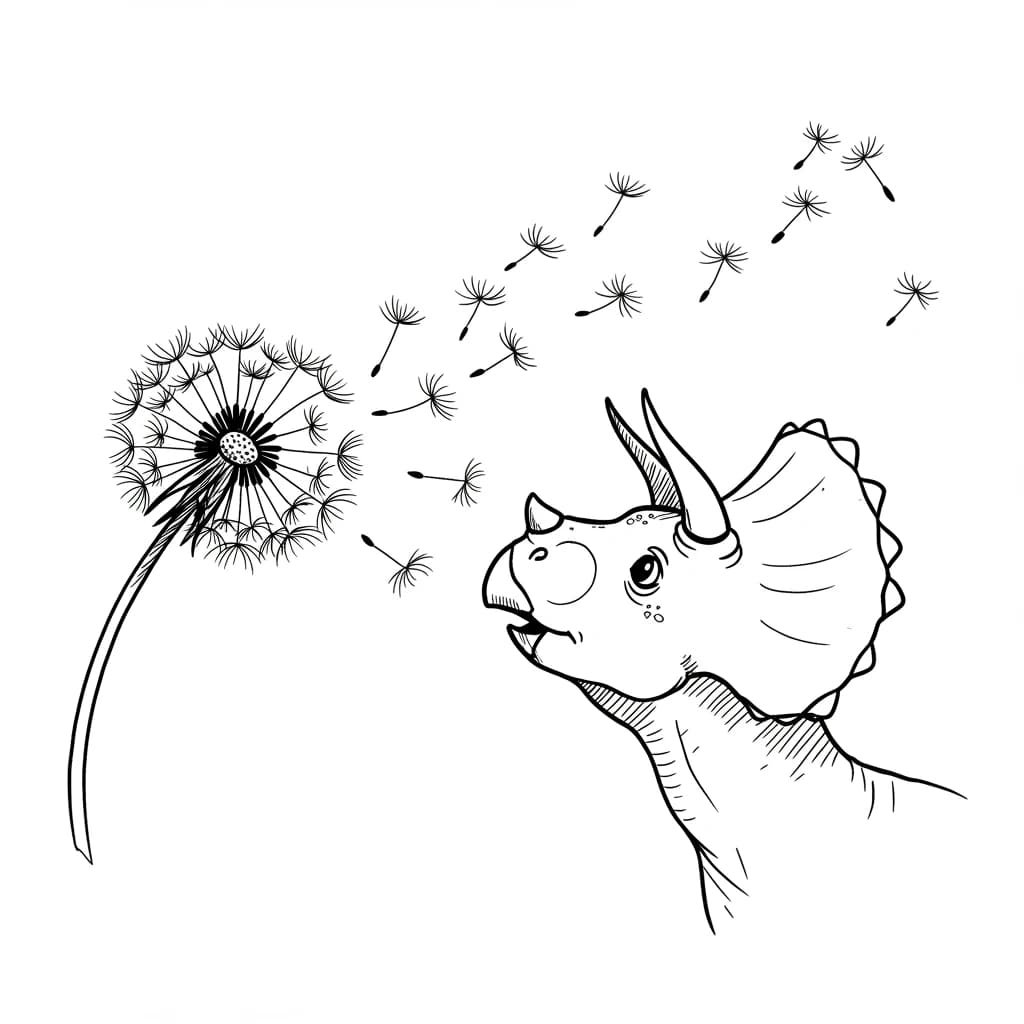 Desenho de Dinossauro para Colorir