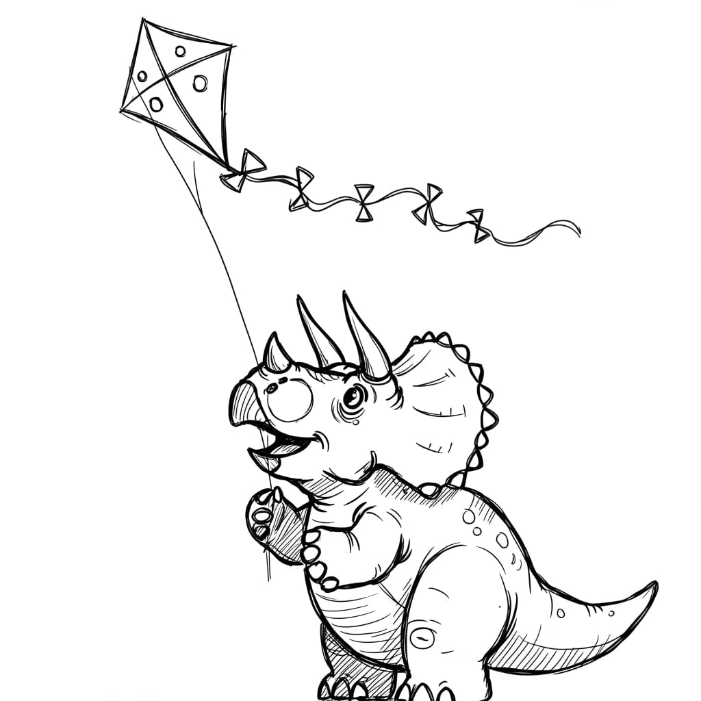 Desenho de Dinossauro para Colorir