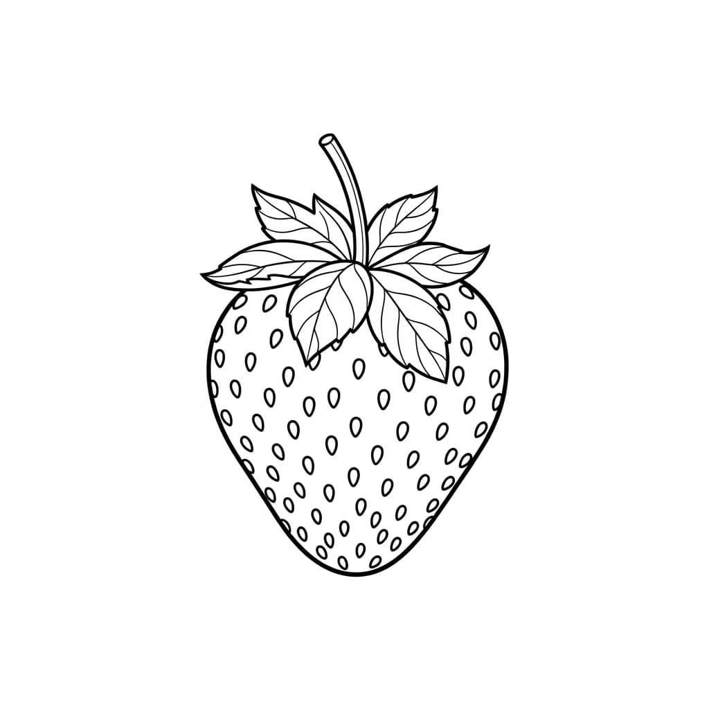 desenho de morango para colorir