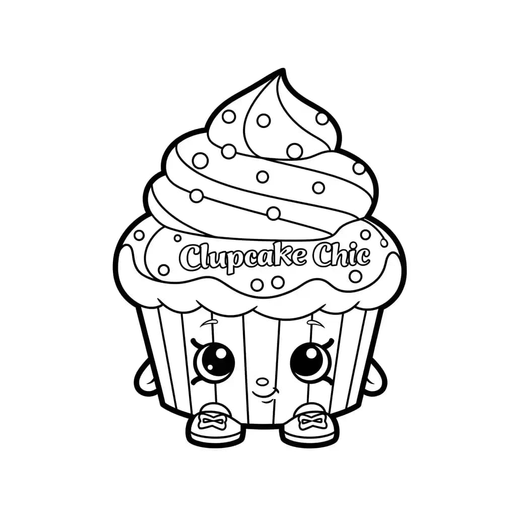 desenho de Shopkins para imprimir e colorir