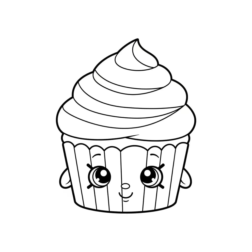 desenho de Shopkins para imprimir e colorir