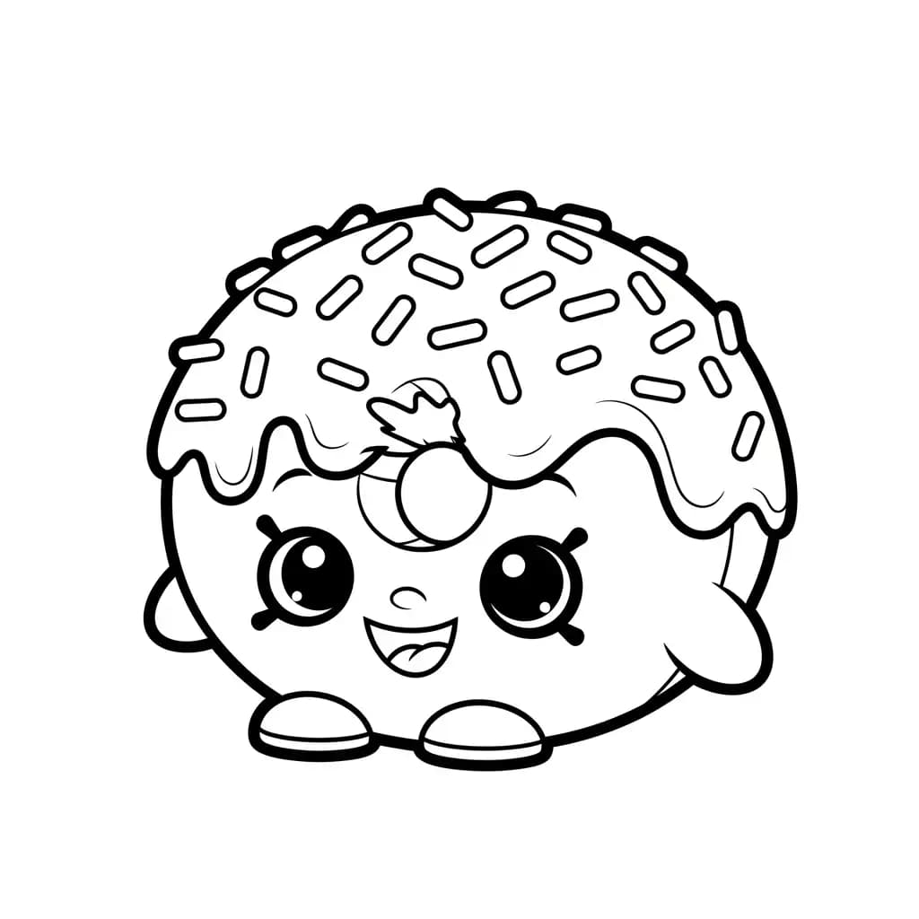 desenho de Shopkins para imprimir e colorir