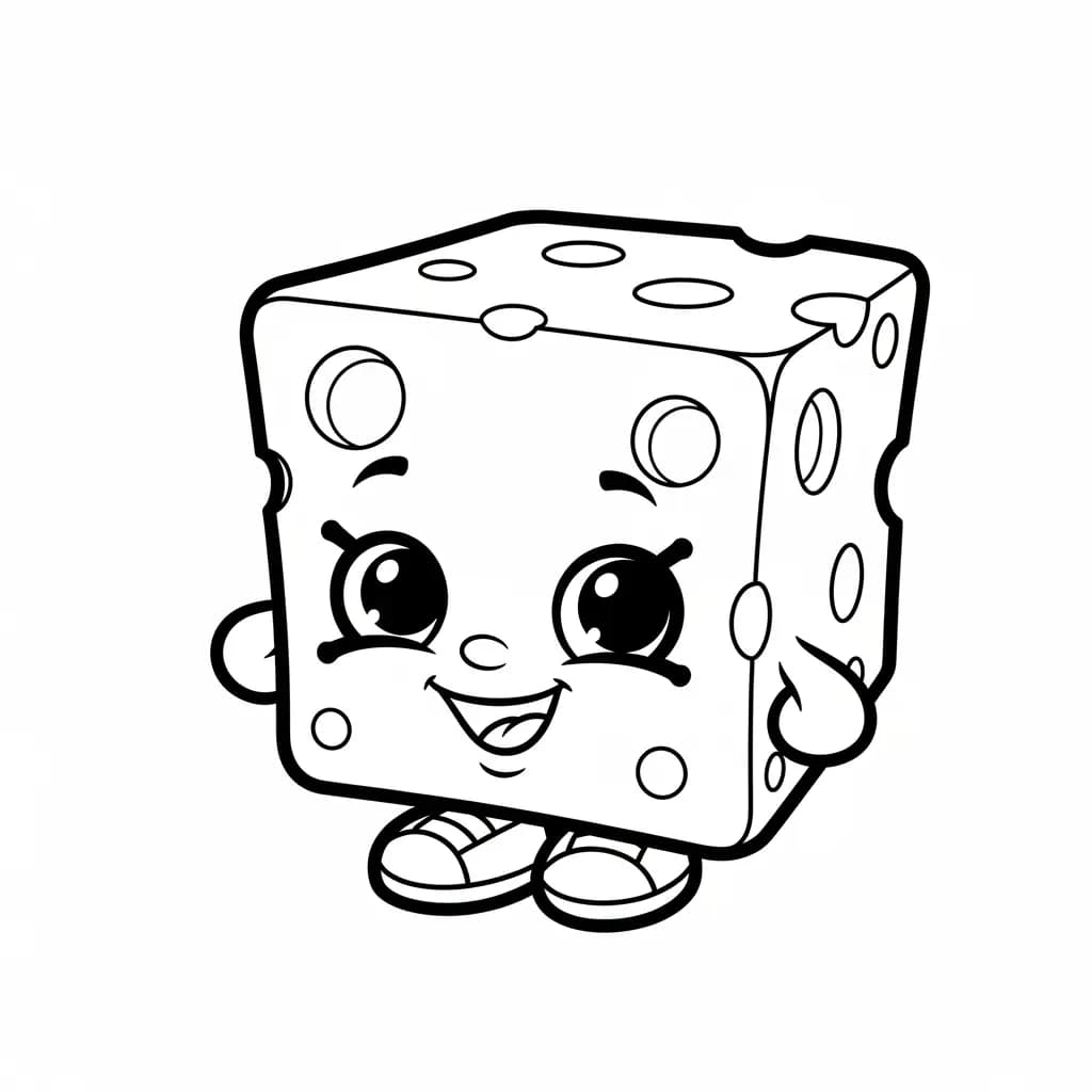 desenho de Shopkins para imprimir e colorir