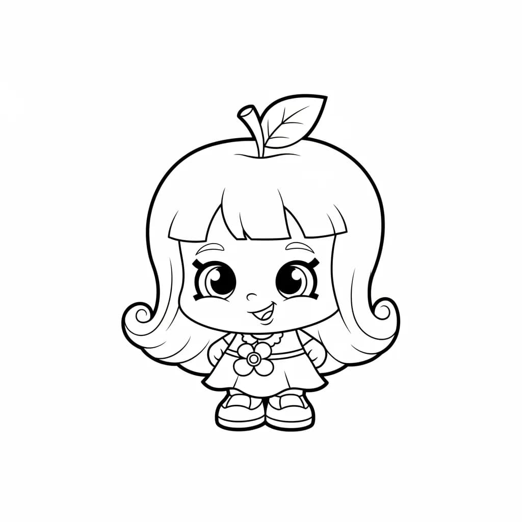 desenho de Shopkins para imprimir e colorir