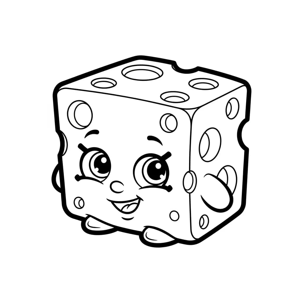 desenho de Shopkins para imprimir e colorir