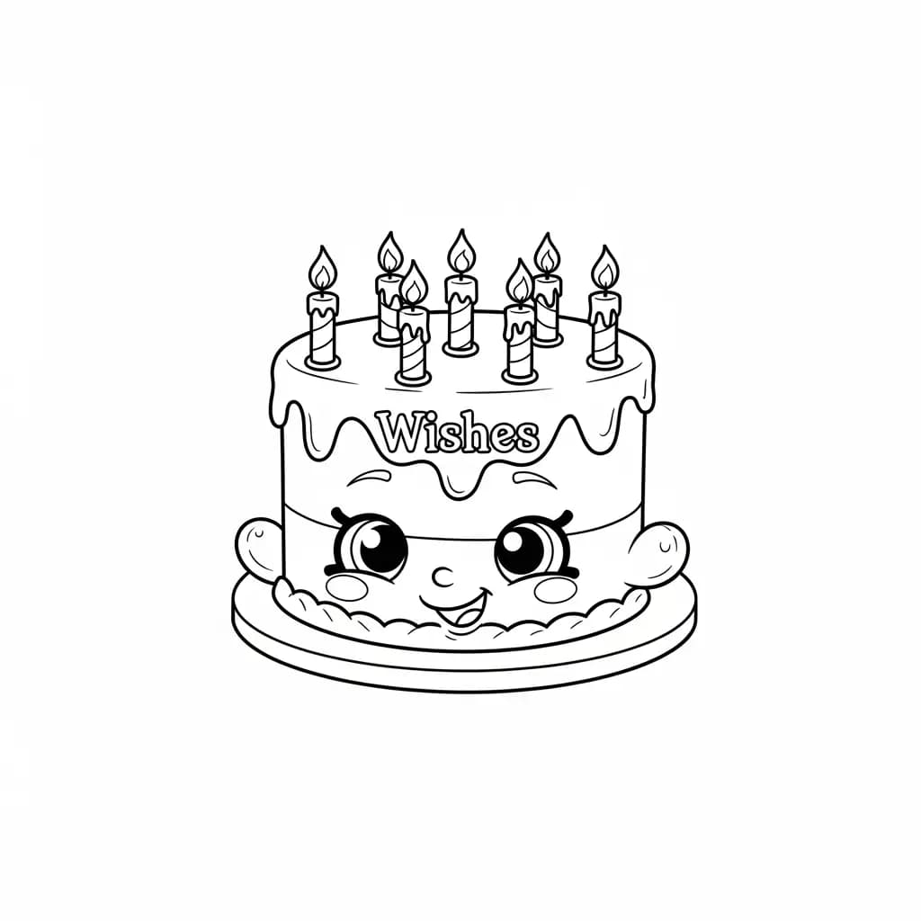 desenho de Shopkins para imprimir e colorir