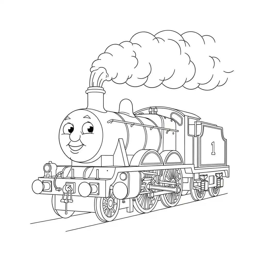 desenho de Thomas e Amigos para colorir
